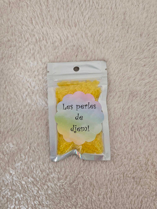 perles hama mini jaune transparent