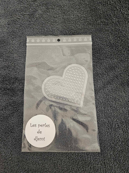 plaque coeur perles hama midi